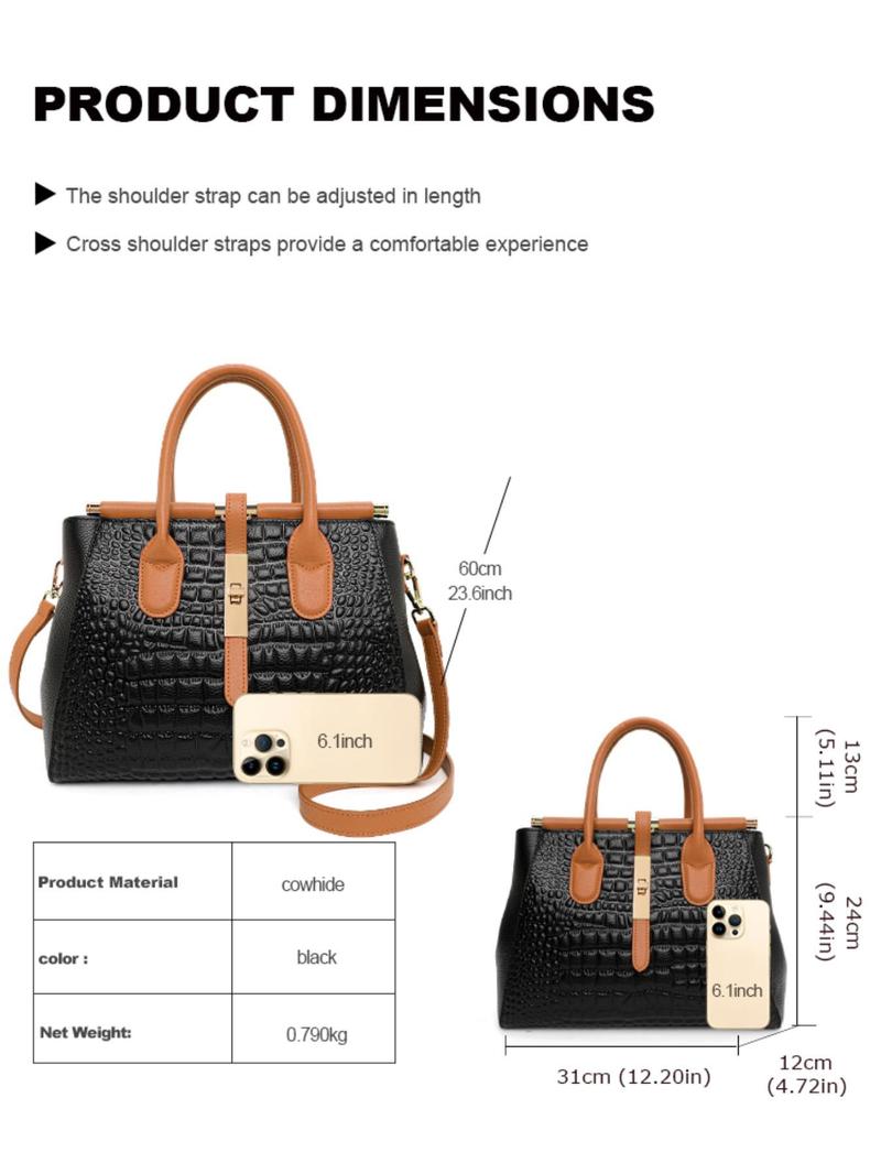 Product Introduction of Women's Fashionable Handbag with Adjustable Strap, Casual Versatile Zipper Shoulder Bag for Daily Used, Trendy High-quality Daily Commuting Bag, Girl Fashionable Shopping Purse 7