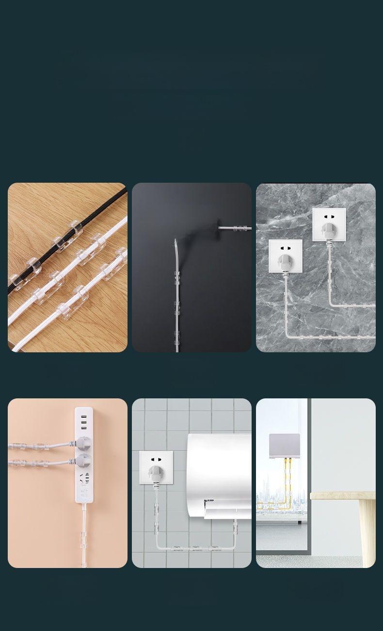 Product Introduction of Dụng Cụ Sắp Xếp Dây Cáp, Không Cần Khoan, Giá Đỡ Dây Liền Mạch, Thiết Yếu Gia Dụng, Tự Dính, Kẹp Cáp Dữ Liệu, Lưới Lưu Trữ, Thảm Loại Bỏ Mạt 3