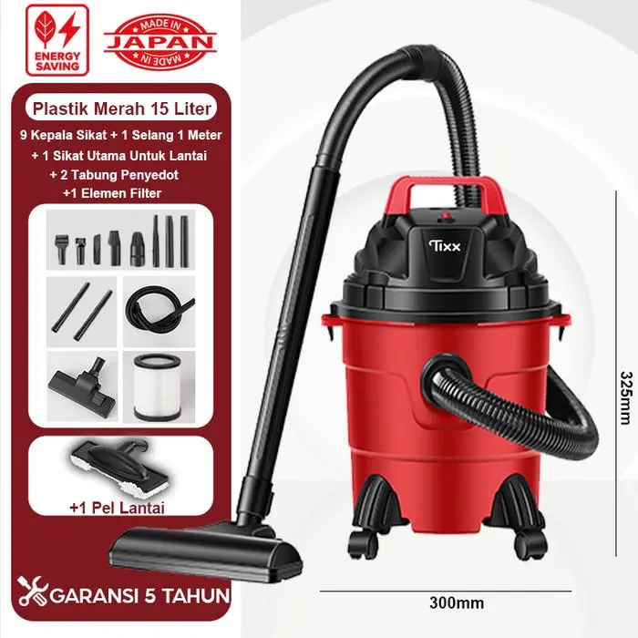 Plastik Merah 15 Liter+1 Pel Lantai