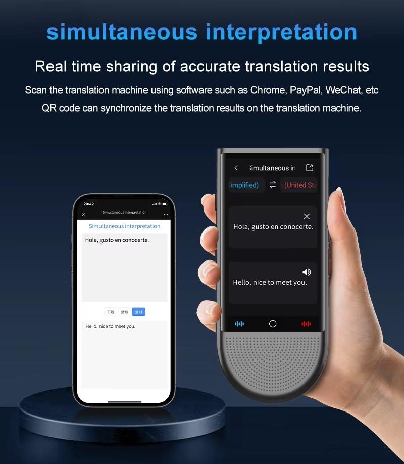 Product Introduction of Latham S15 4G Portable AI Translator 16GB Memory 148 Language Smart Translate In Real Time Voice Photo Offline Translated 5