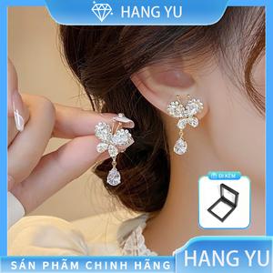 Bông Tai Hình Bướm, Dành Cho Nữ, Thời Trang, Đính Đá Zircon Chất Lượng Cao, Dễ Phối Đồ, Thích Hợp Mặc Hàng Ngày, HANG YU
