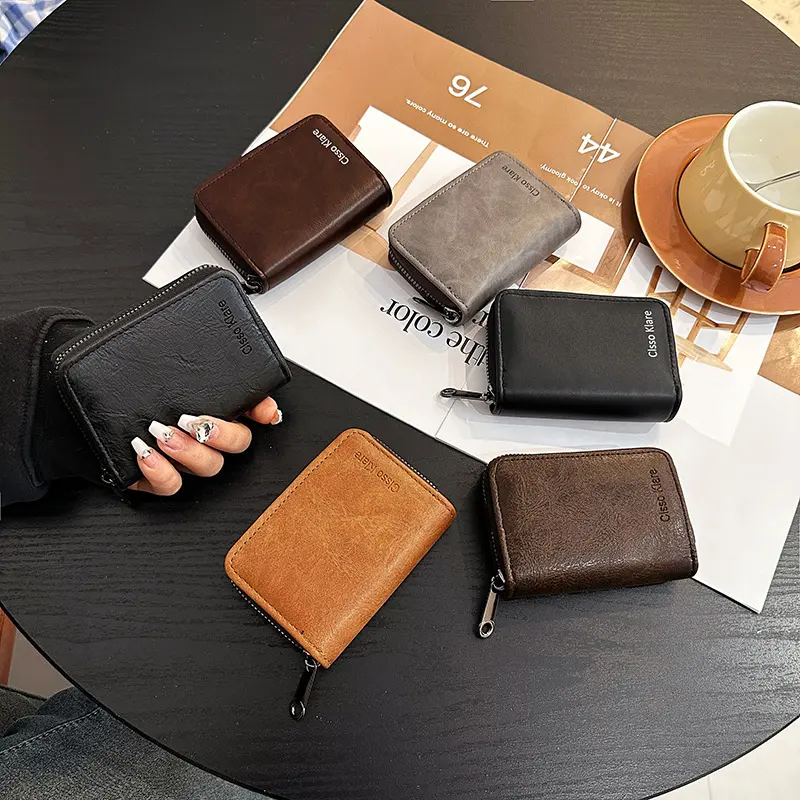 Summer Trendy New Card Holder Women's Simple Retro Exquisite High-End Multiple Card Slots Large Capacity Card Holder Men's Driving License Card Holder