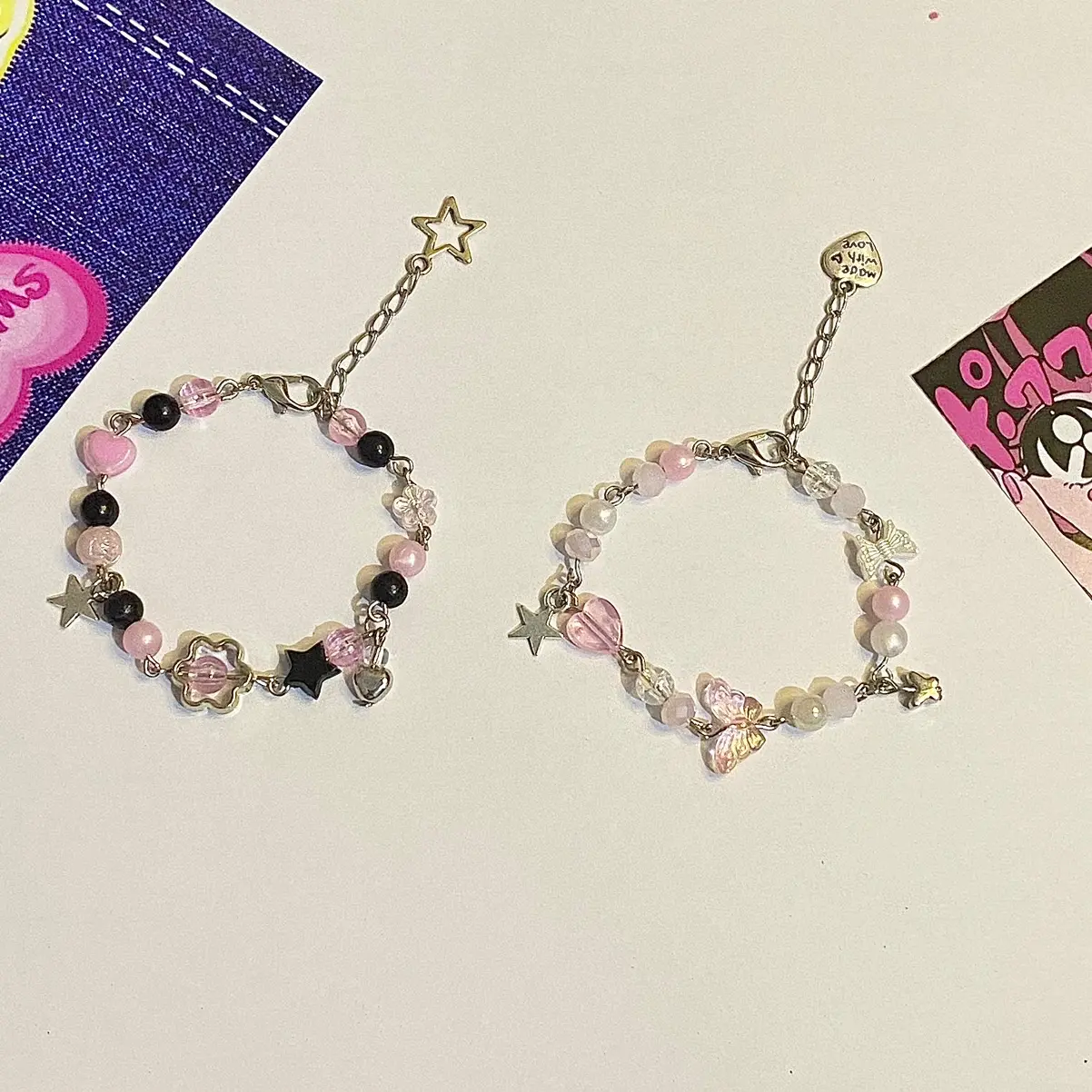 beaded bracelet charm