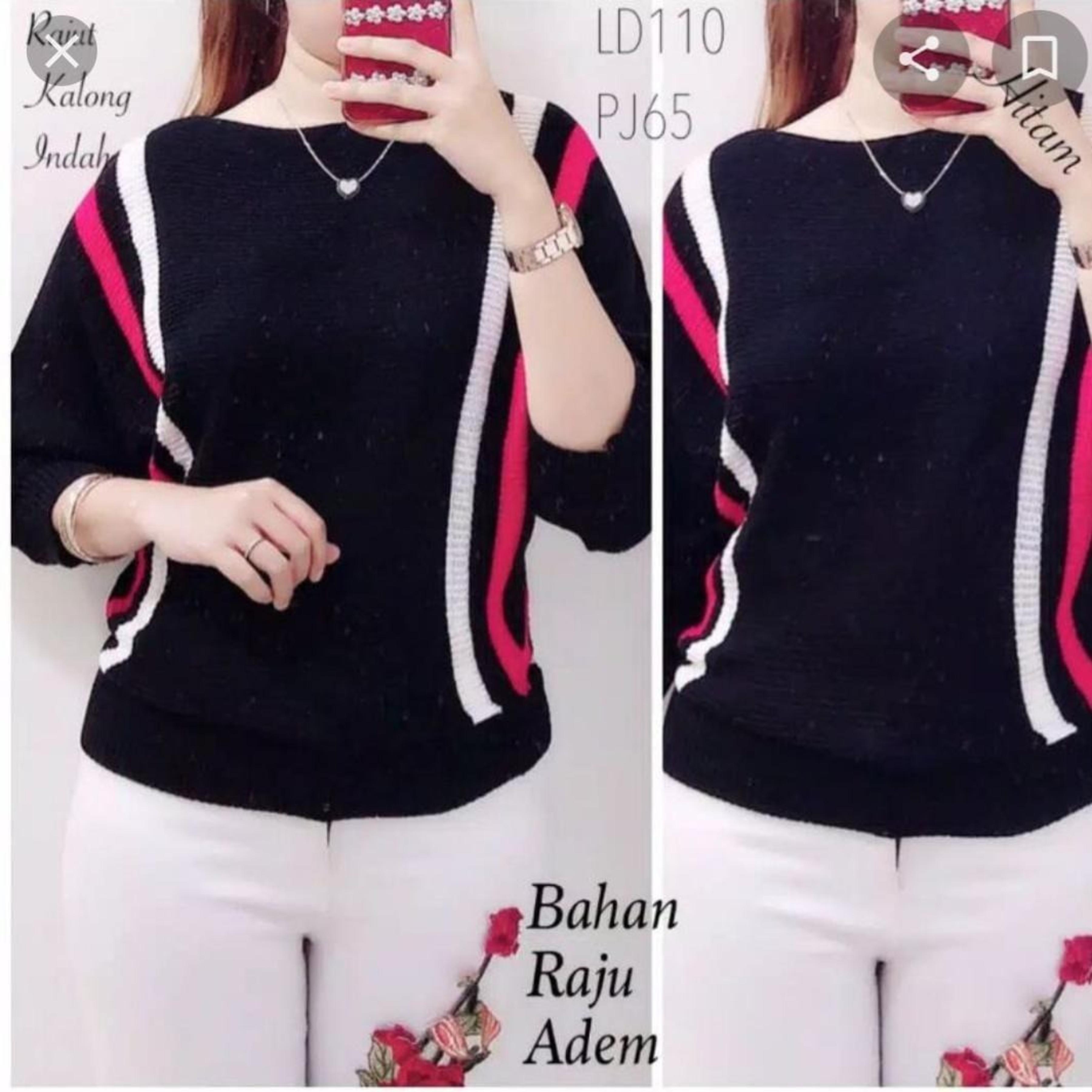 INDIRA Batwing Rajut RAFIKA Premium Oversize Knitwear Wanita Atasan