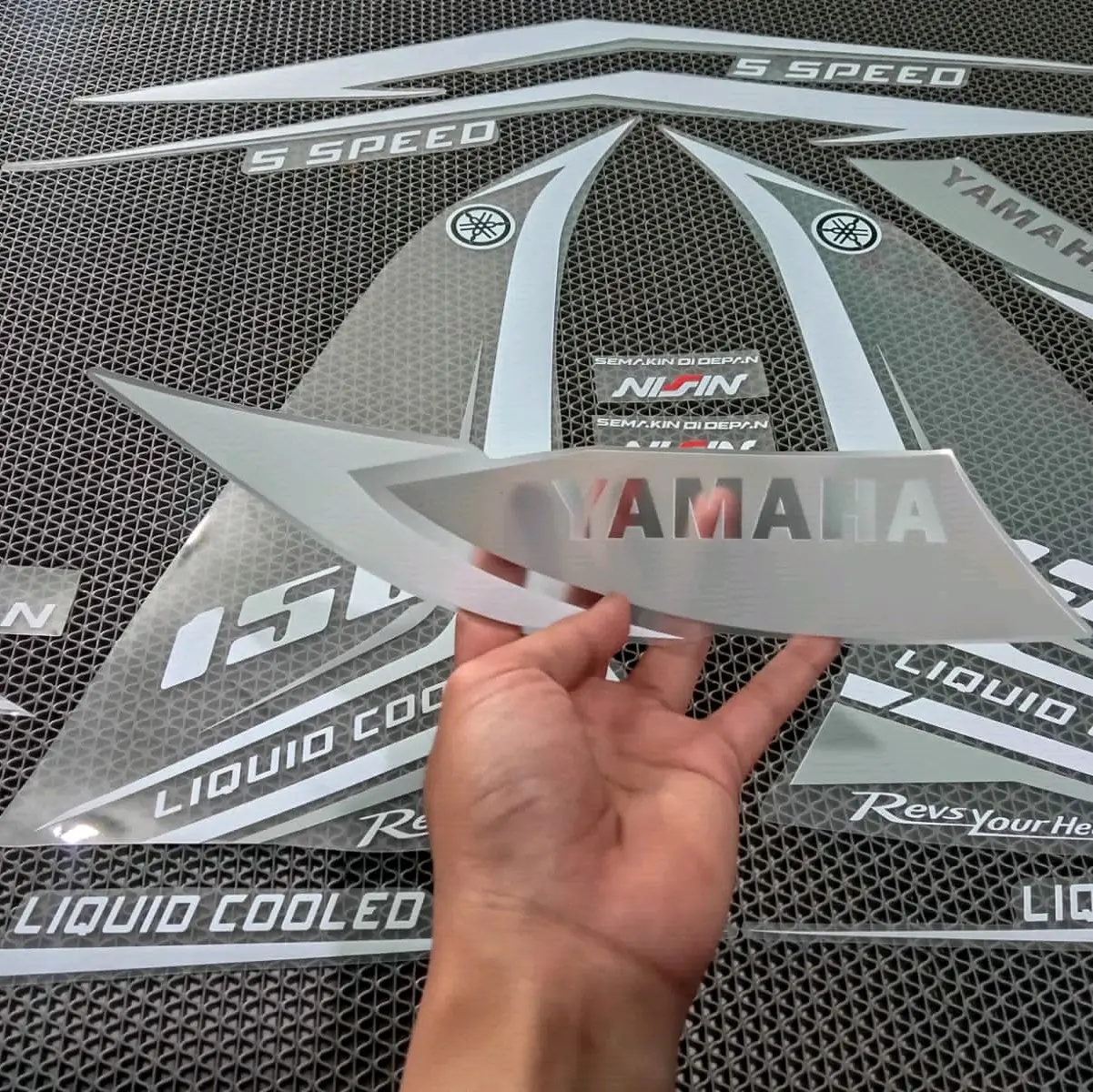 STRIPING TRANSPARAN YAMAHA MX NEW SMOK135