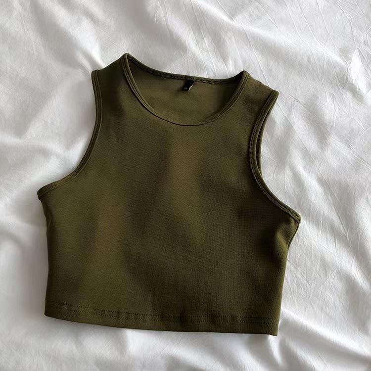 Product Introduction of Quần Áo Nữ, Phong Cách Instagram Châu Âu Và Mỹ Áo Vest Cropped Mùa Hè, Phong Cách Bm Người Nổi Tiếng Trên Internet Quốc Tế Thương, Cạp Cao, Bó Sát, Dáng Ôm, Ngắn, Không Tay, Mặc Trong Cho Nữ Top Women Trắng 24