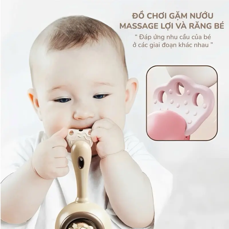 Đồ Chơi Xúc Xắc Âm Thanh Cho Bé Hình Gấu, Hình Thỏ Siêu Đáng Iu Thiết Kế Bo Tròn An Toàn 5