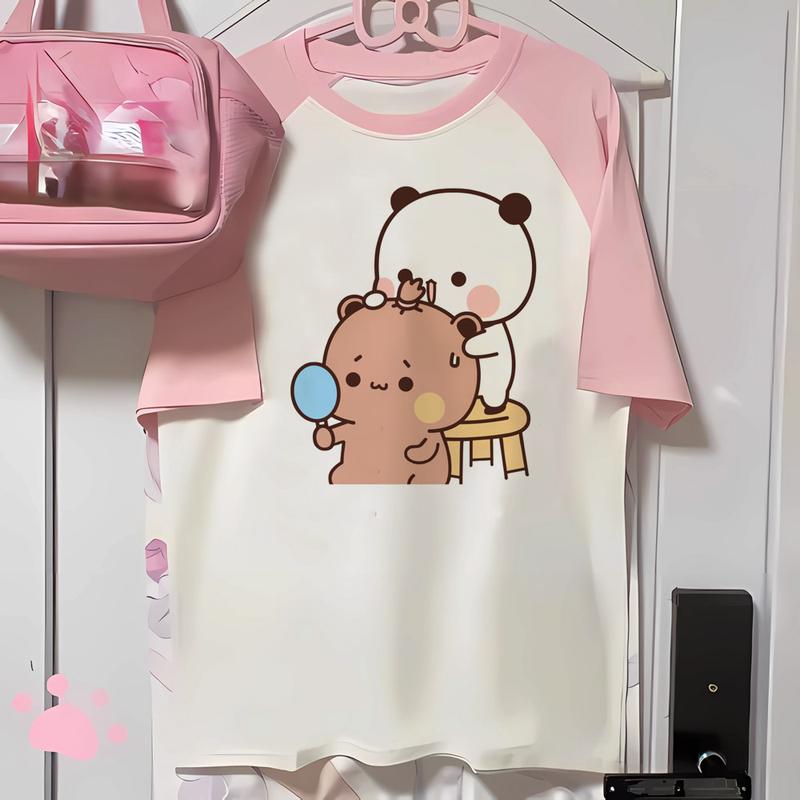 Product Introduction of Bubu And Dudu tshirt women comfortable modern style tshirt female Japanese graphic anime clothes 6
