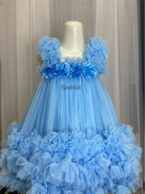 Dress Perempuan Anak Rempel Bunga Model Terbaru 1