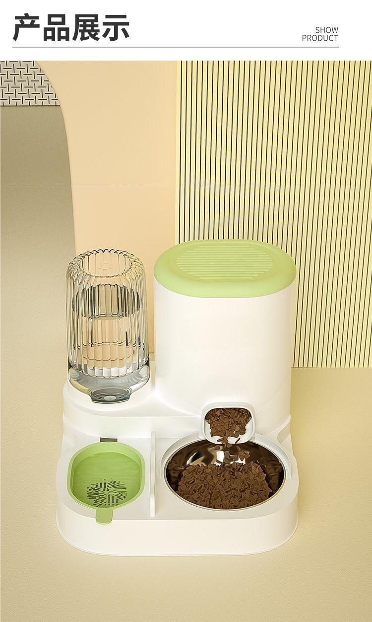 Product Introduction of Hot Sale Cat Bowl Automatic Pet Feeder Cat Dog Pet Water Dispenser Integrated Cat Bowl Cat Food Holder Dog Eating and Drinking Cat Food 12