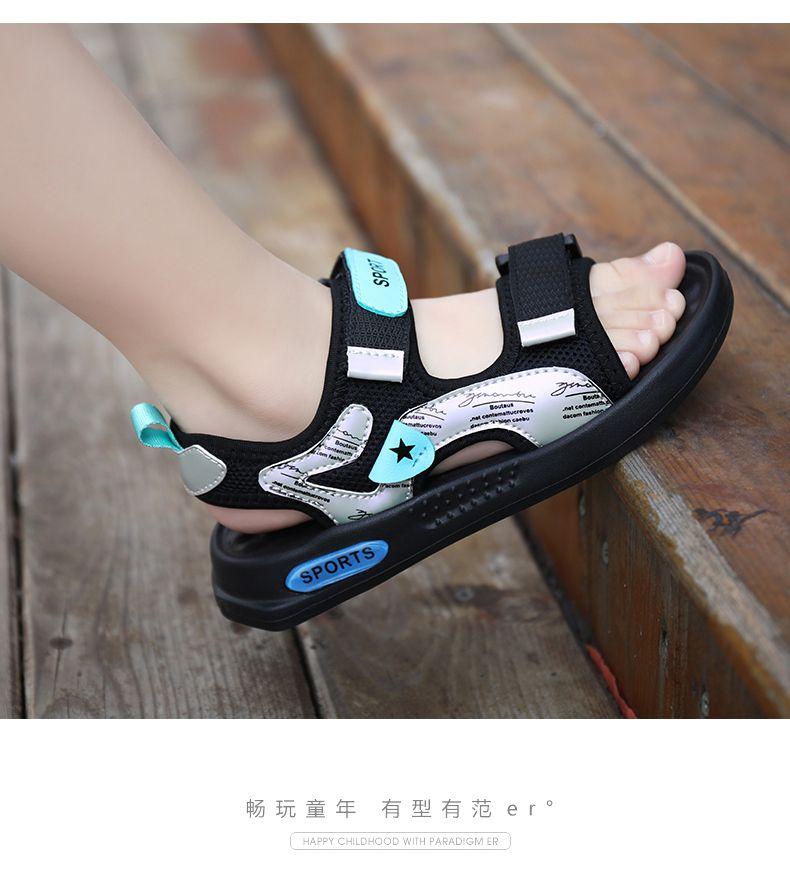 Product Introduction of ABC PEAC Boys' Sandals 2025 Summer New Soft Sole Non-Slip Boys' Sports Beach Shoes For Big Kids 19