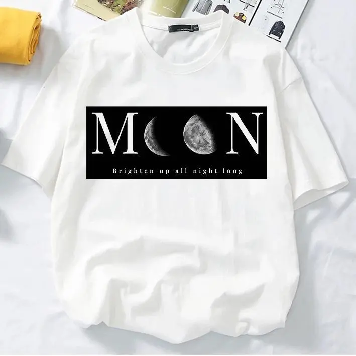 Moon moon tshirt man women shirt t shirt girl korean style men women oversize