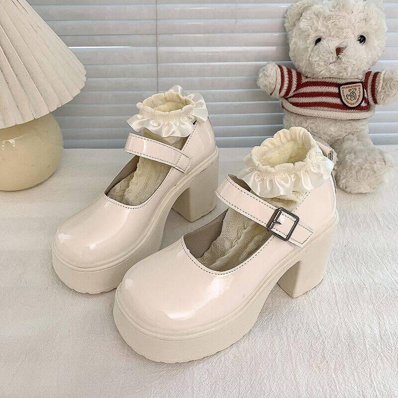 Giày Mary Jane, Phong Cách Lolita Nhật Bản Ngọt Ngào Và Ngầu, Đế Có Nơ Đế Xuồng, Giày JK, Hàng Mới Về Năm 2024, Thích Hợp Cho Mùa Hè, Phong Cách Ins 7