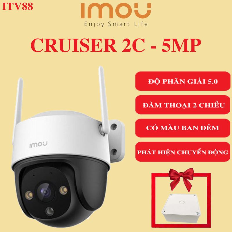 Camera Imou Ngoài trời 360 Độ - Độ phân giải 5MP/3MP IMOU Cruiser 2C S7CP-5M0WE/3M0WE