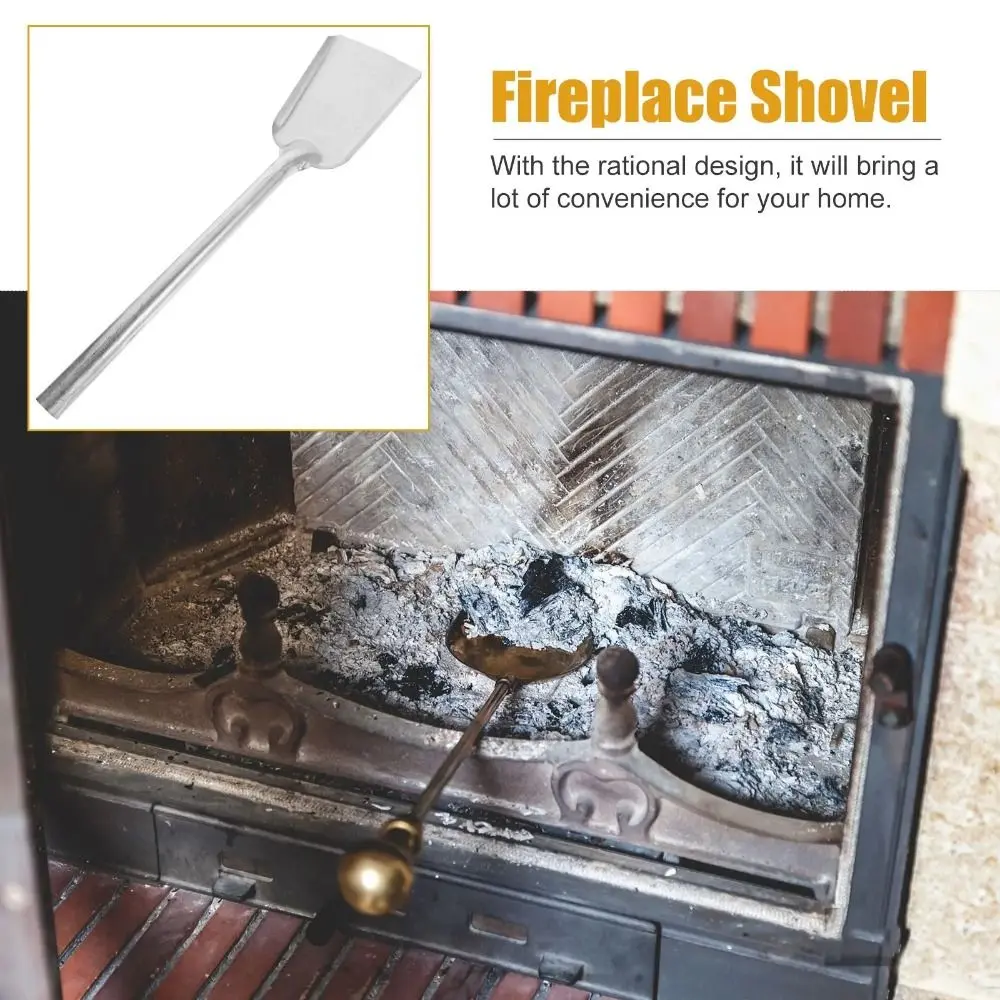 Efficiency Thickening Coal Shovel Useful Iron Slag Shovel Shovel Sturdy Strong Long Handle Coal Ash Shovel BBQ