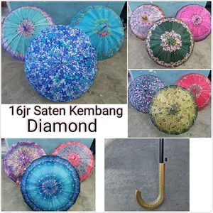 Payung saten 16jari kembang Diamond
