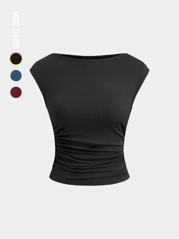 Women's Plain Tank Top, Casual Sleeveless Knit Top for Summer, Minimalist Women's Clothing for Daily Wear, Lady Top, Womenswear 3