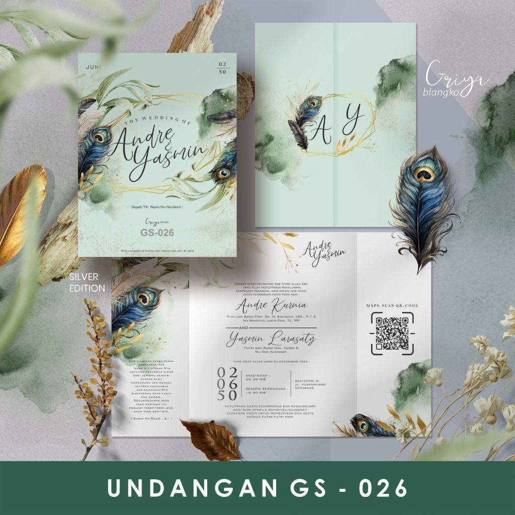 Undangan Pernikahan GRIYA GS 026 Elegan Modern Paket Lengkap 100 PCS Gratis Label & Plastik - JanjiKita | Default
