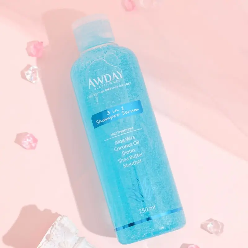 Awday 3in1 Shampoo Serum Hair Treatment BPOM HALAL awday  biru 6