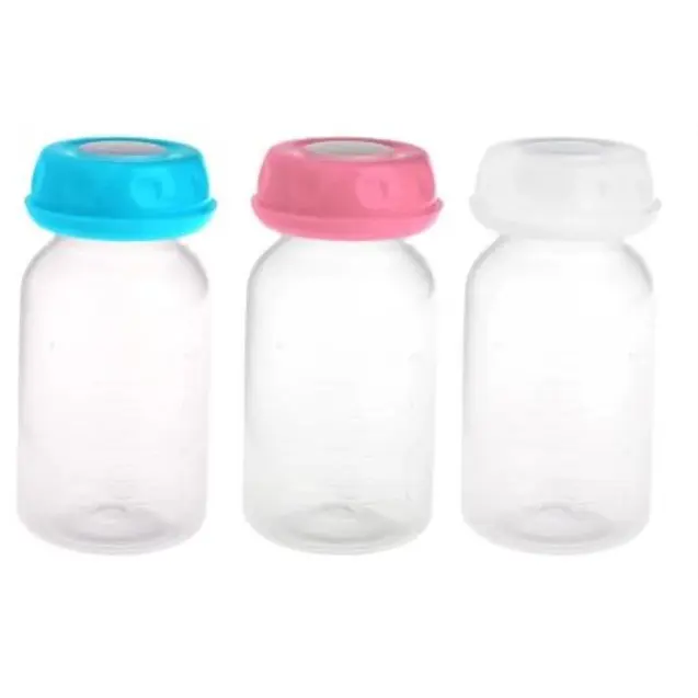 BPA FREE! 1PCS Breast Milk Collection Container Standard Neck Breastmilk Storage Collector Bottle Breastmilk Storage Bottle 4oz Breastmilk Bottle Botol Simpan Susu Badan Botol Simpan Perahan Susu Beg Susu