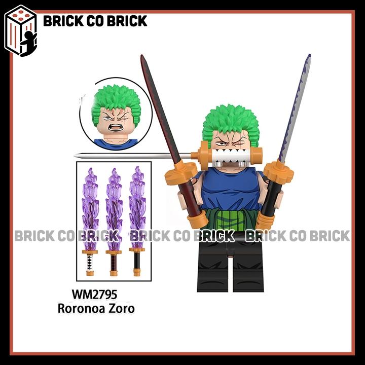 One Piece Đồ chơi Lắp ráp Nhân vật Monkey D Luffy Roronoa Zoro Tony Chopper Mô hình Sanji Nami Robin WM6193 2