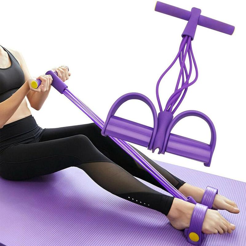 6-tube Multifunction Yoga Training Tension Rope Sit-ups Fitness ...