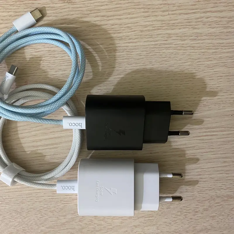 COMBO SAM SSUNG 25W + cáp dù HOCO 60W C to C ( 2 đầu giống nhau) 1
