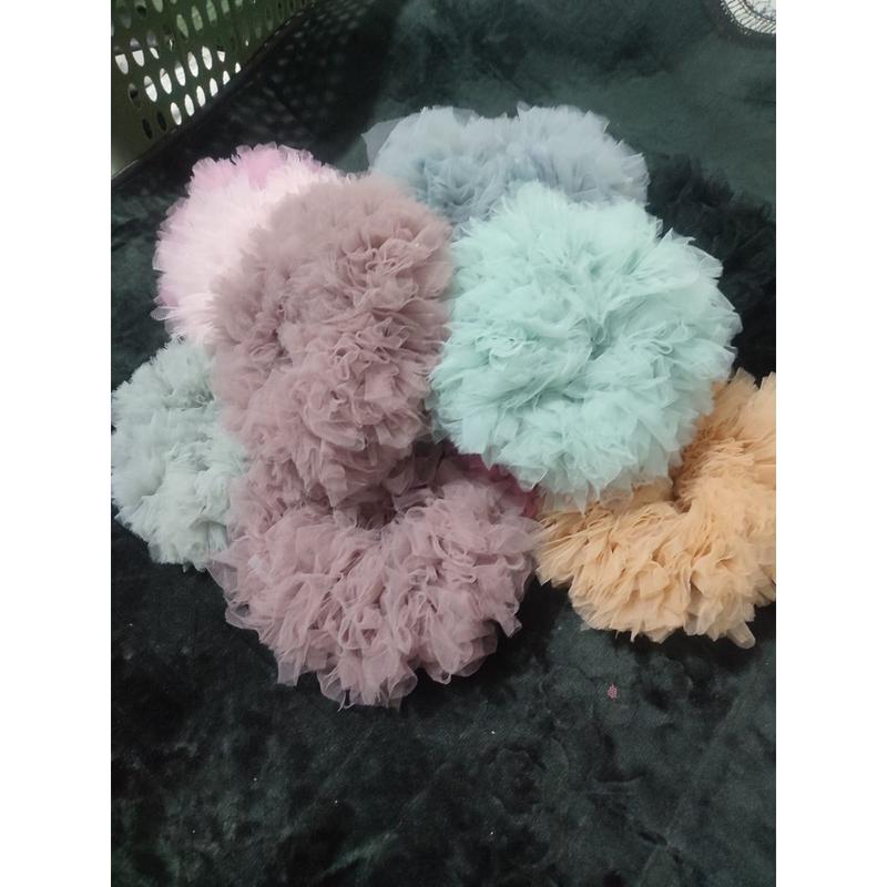 PROMO CEPOL/SCRUNCHIE HIJAB TULLE bahan tile premium gresd A 5
