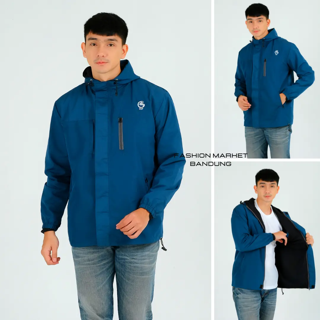 FCF Jaket Parasut Pria Distro Elbrus Waterproof & Windbreaker Size M L XL XXL Original Taslan RJN Furing Hyget 30S Resleting Pislon WP No 4 Kualitas Premium