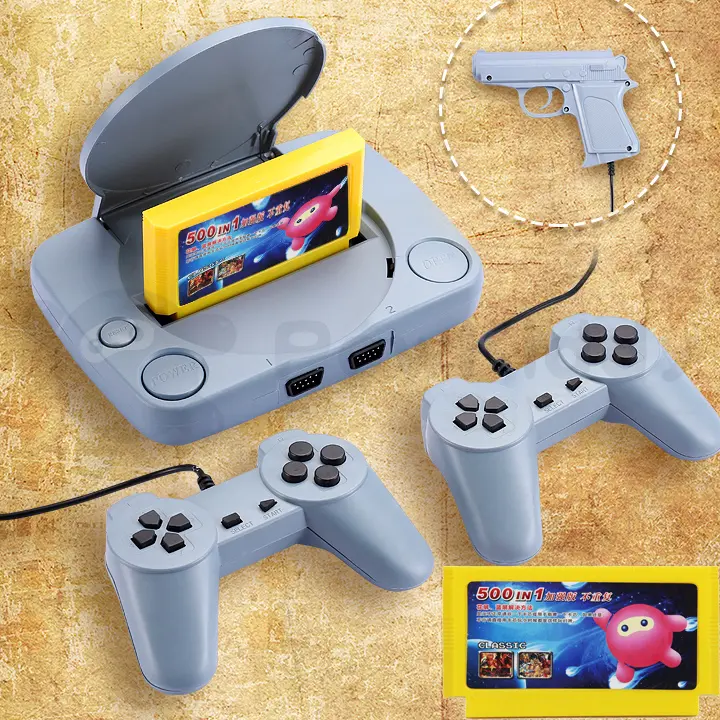 Máy game băng nhựa Super 8 bit Game Thế hệ 2 Tích hợp Game trong máy (Tùy chọn băng kèm theo) Chơi Điện Tử Máy Chơi Game