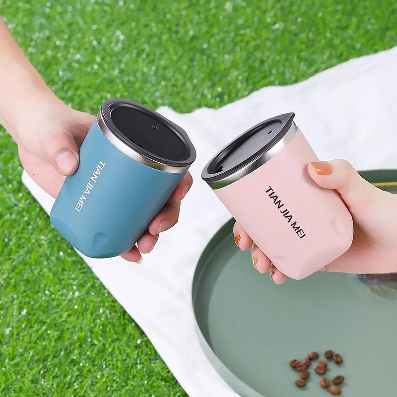 Cốc Giữ Nhiệt, Dung Tích 300ML, Được Làm Bằng Thép Không Gỉ, Bình giữ nhiệt Chân Không, Cốc Bình Nước Cách Nhiệt, Có Nắp, Thích Hợp Cho Du Lịch, Chai Nước, 20Oz, Lý Tưởng Cho Trà Và Cà Phê, Cốc