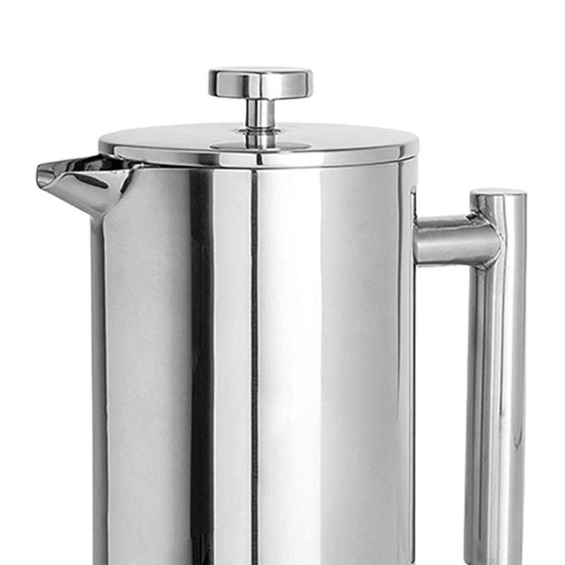 Product Introduction of Coffee Maker Pot Coffee Pot Steel Press Easy to Clean Stainless Steel Kettle Coffee Kettle for Kitchen Office Coffee Shop 1