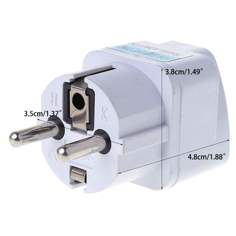 Adaptateur De Voyage The Continental UK Vers EU/US - 2 Prises - Blanc