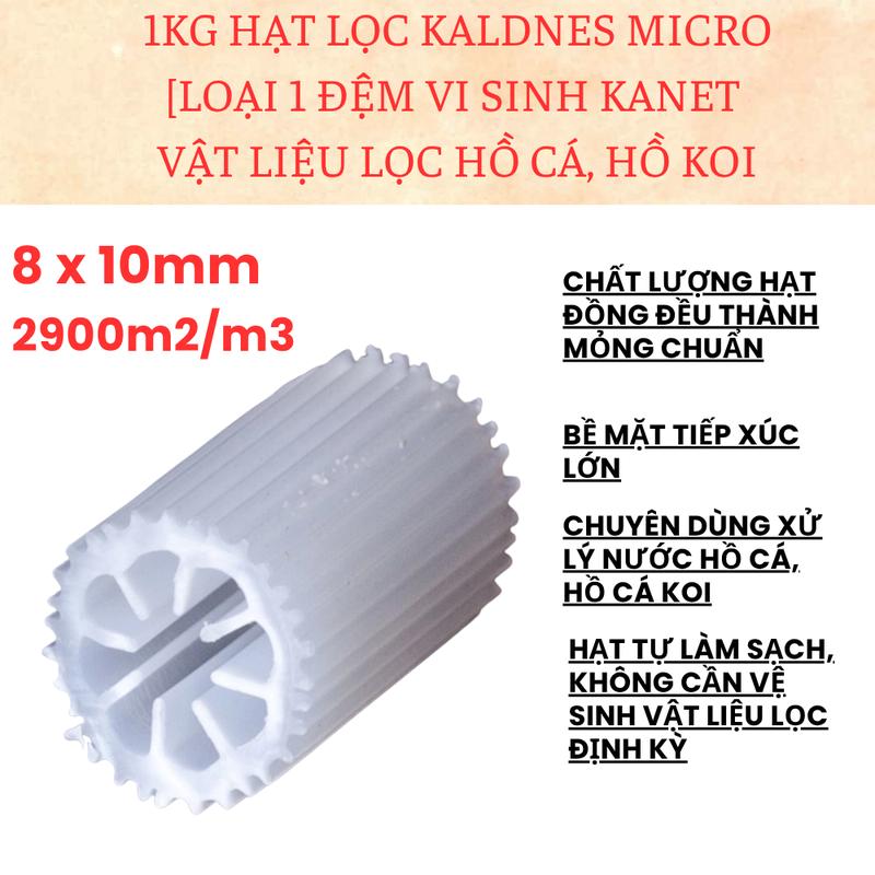 Hạt lọc Kaldnes micro loại tốt nhất 1kg đệm vi sinh kanet - vật liệu lọc hồ cá