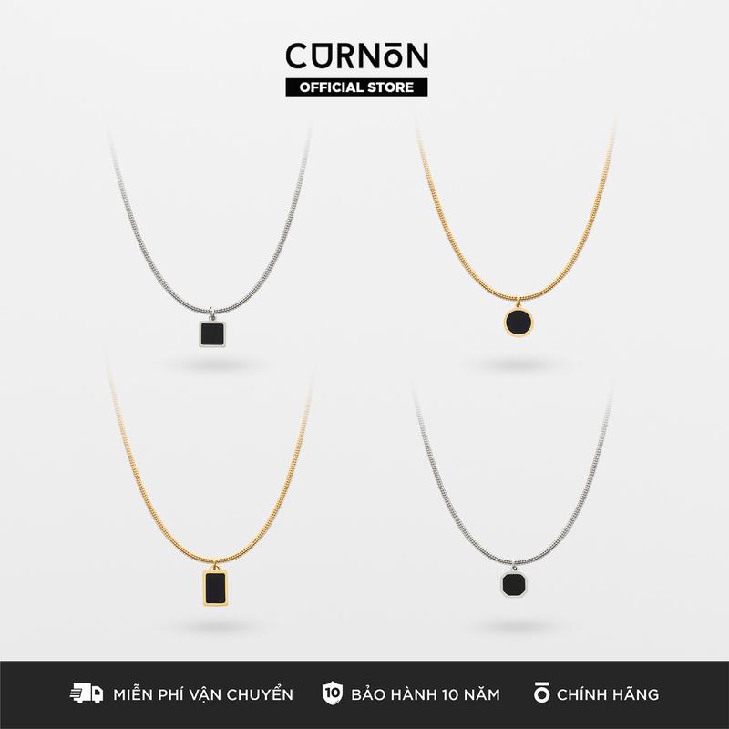 Bộ Sưu Tập Vòng cổ Nam Curnon Dandy - Trang Sức Vòng Xích Phong Cách Mạnh Mẽ Cá Tính - Chất Liệu Thép Không Gỉ Thiết Kế Màu Bạc Tối Giản - Tạo Điểm Nhấn Cho Nhiều Loại Trang Phục