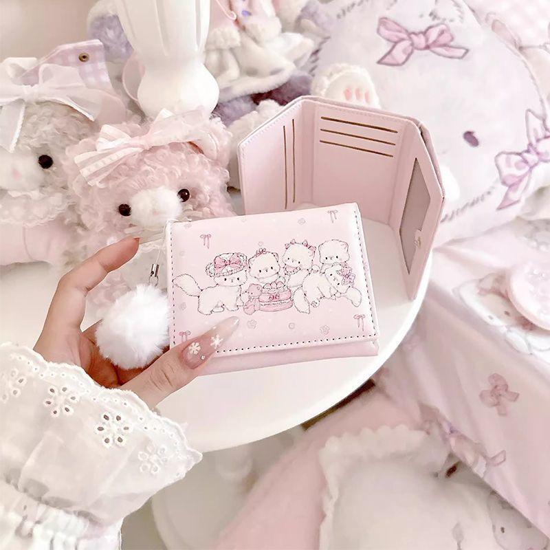  Ví cho học sinh Thiết kế MG Chính Hãng Dòng Tuantuan Cat Dễ thương và nhỏ gọn Dung lượng lớn Nhiều khe cắm thẻ Giảm giá 50% Ví tiền Xu Ví đựng thẻ ví  gấp  3  cho  nữ 