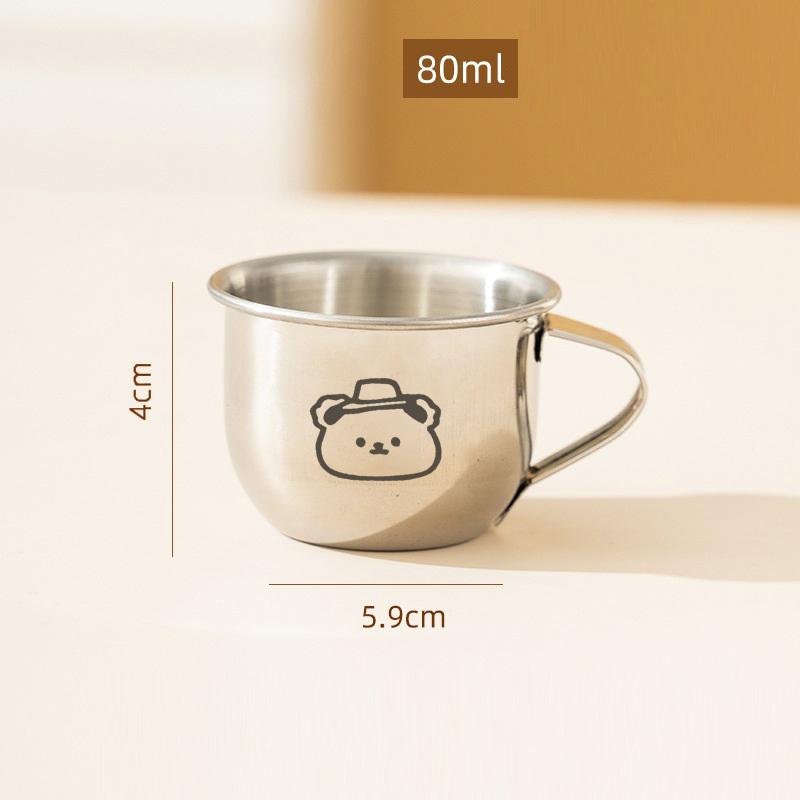 Product Introduction of 80/200ML Mini 304 Stainless Steel Milk Cup Coffee Flower Milk Frothing Pitcher Latte Cappuccino Milk Cream Cup Small Coffee Cup Jugs Tea 30