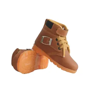 Sepatu Boots Anak RING TALI GESPER/Sepatu Boots Gesper Coklat Fashion