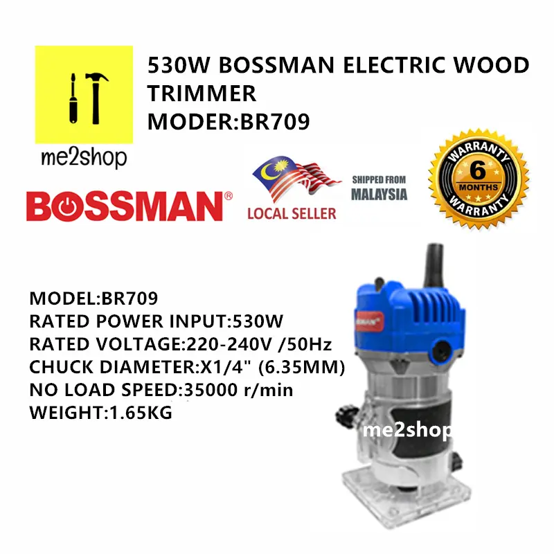 530W BOSSMAN ELECTRIC WOOD TRIMMER ( BR709 )