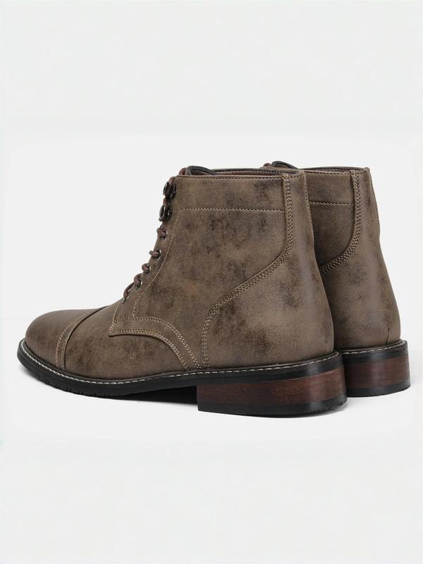 Men's Fashionable Retro Boots, Casual Comfortable Ankle Boots for Men, Fashionable Boots for Daily Wear, Boy 6