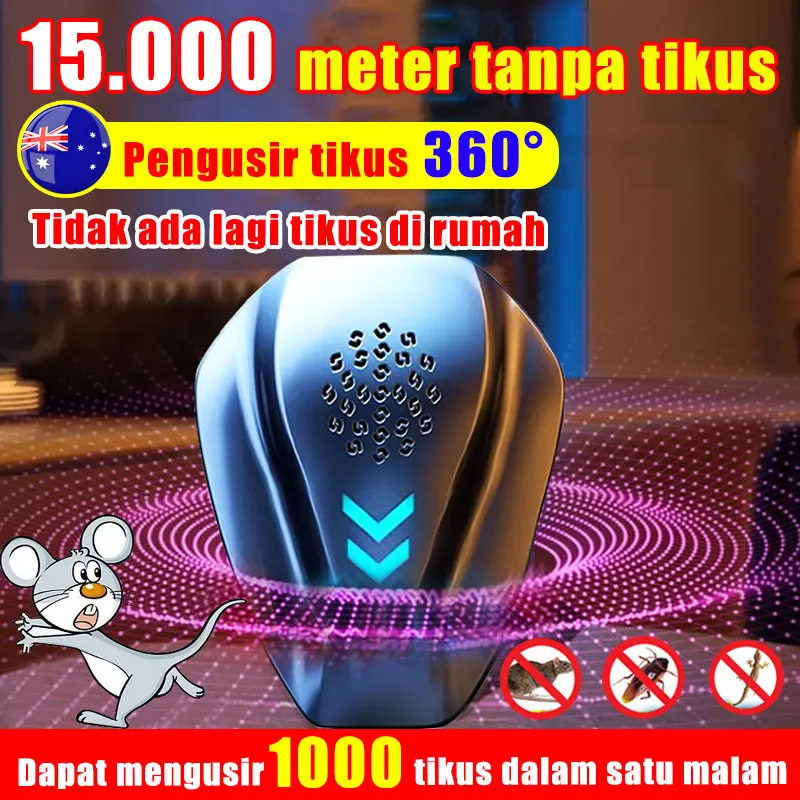 15000 meter tanpa tikusPengusir Tikus Ultrasonic pengusir tikus pengusir tikus paling ampuh alat pengusir tikus pengusir nyamuk paling ampuh alat pengusir nyamuk alat pengusir tikus ultrasonic alarm Dapat digunakan di kantor, dapur, kamar tidur Peralatan