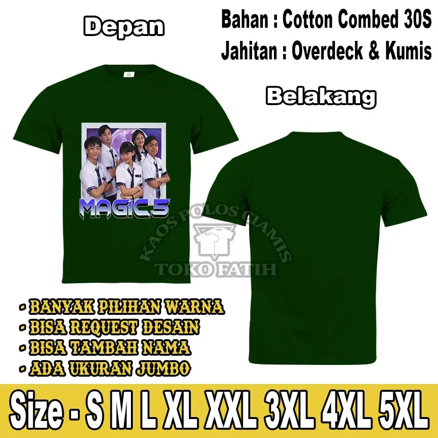 Kaos Dewasa Magic 5 indosiar  Lengan Pendek Combed 30S