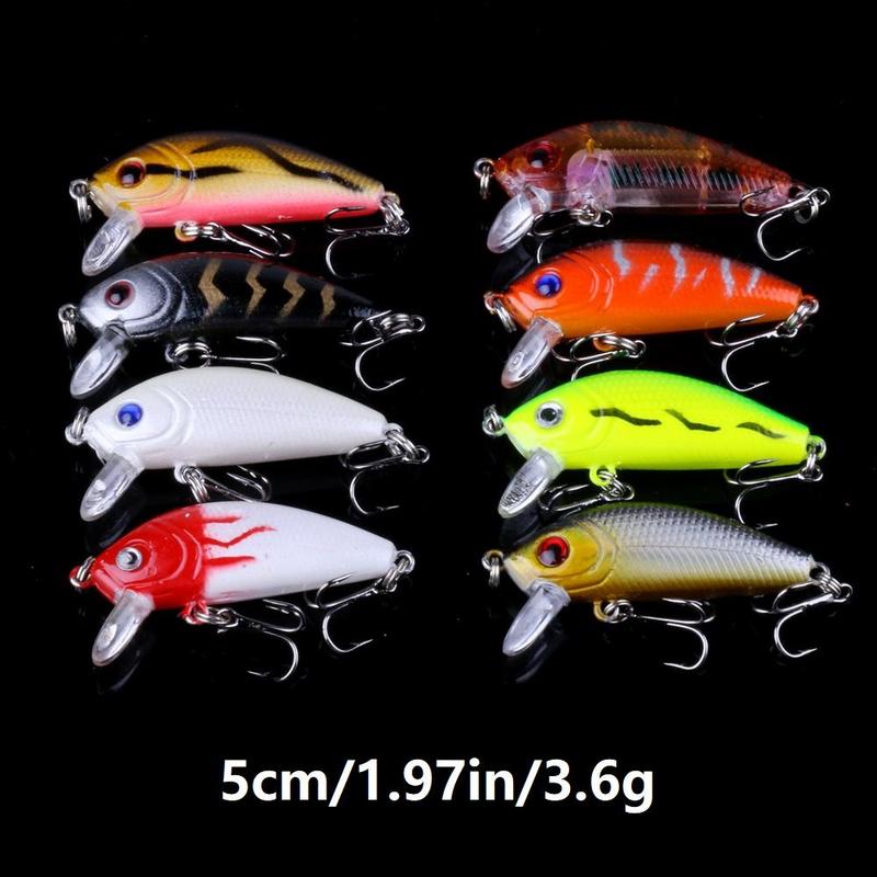 Artificial Fishing Lure (56pcs/set), Mixed Color & Shape Lure with Hook, Portable Outdoor Fishing Accessories for Fishing Enthusiasts, Valentines Day 6