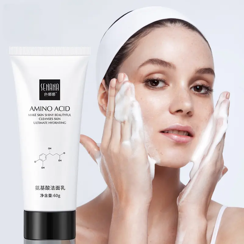 Amino Acid Face Cleanser Moisturizing Brightening Hydrating Oil Control Shrink Pores Skin Care Facial Cleaning Tools
