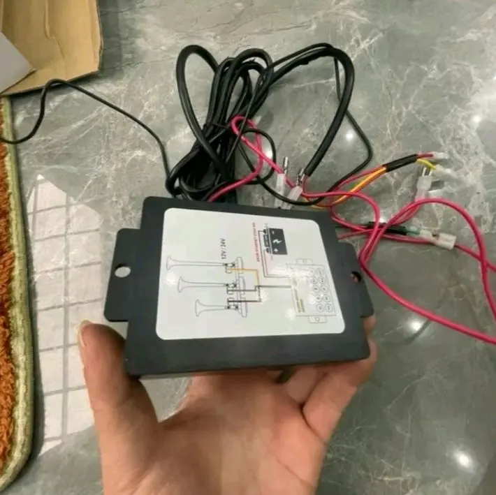kèn 3 loa inox điện 12v-24v 2