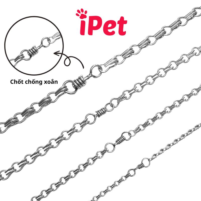 Dây Xích Inox Cho Thú Cưng Chó Mèo - iPet Shop