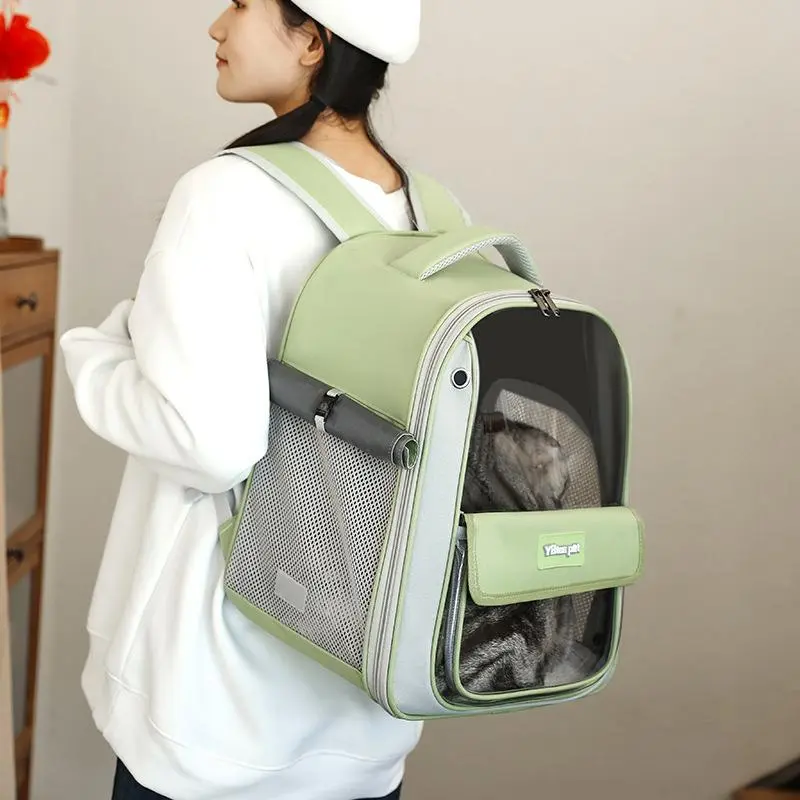 Portable Pet Carrier Backpack, Breathable Outdoor Travel Pet Backpack, Pet Travel Supplies for Dogs & Cats, Suitable for Your Fluffy Friend