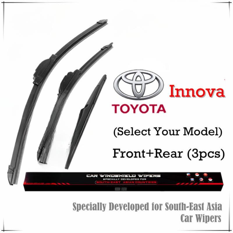 Product Introduction of Bộ Cần Gạt Nước Toyota Innova, RD, Gồm (3 Cái Trước + 3 Cái Sau, Chọn Mẫu Của Bạn), Gói Cần Gạt Nước Cửa Sổ Ô Tô INOVA MPV, Loại Chuối, Mặt Sau Chính Hãng, Được Sản Xuất Bởi Wifer, Kuapo 0