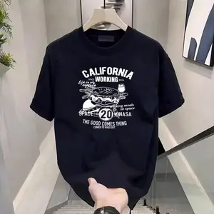 Kaos musim panas lengan pendek wanita, gaya Korea, longgar, atasan pasangan trendi.