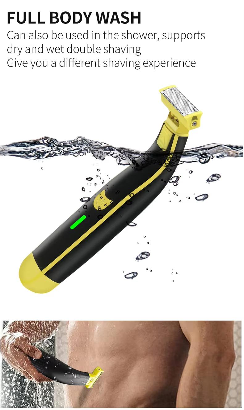 Product Introduction of Professional Men's Body Hair Trimmer | IPX6 Waterproof & USB Fast Charge | 4 Adjustable Combs for Chest/Back/Private Parts hair  trimmer 8